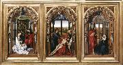 Rogier van der Weyden Miraflores Altarpiece oil on canvas